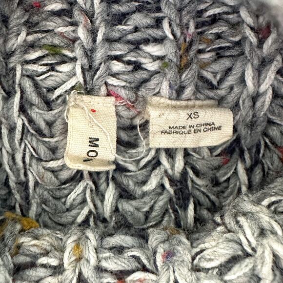 Anthro Moth Joelle Chunky Knit Sleeveless Tunic Sweater - Grey Marl - XS - Picture 7 of 9